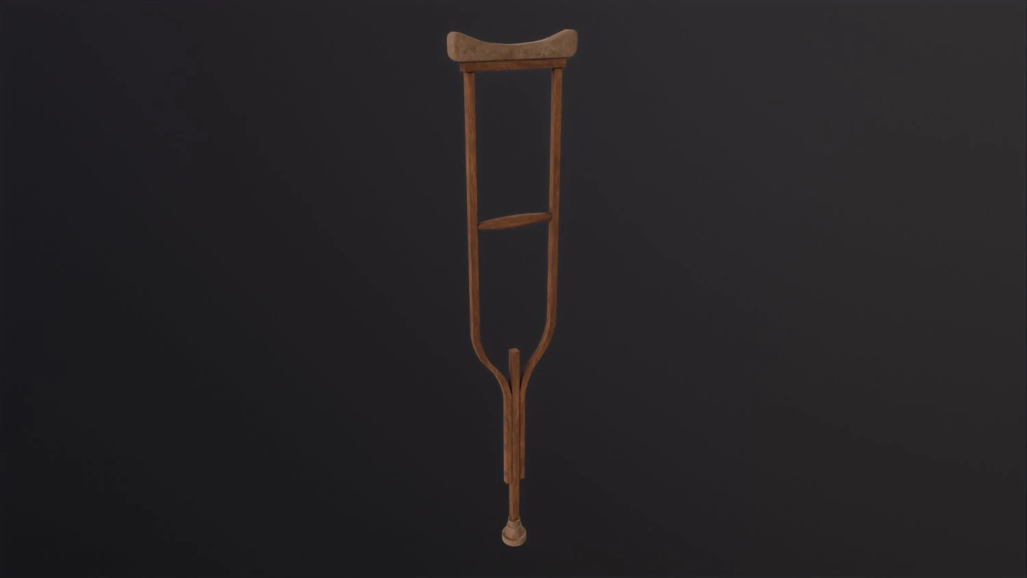 Crutches 3D Model .c4d .max .obj .3ds .fbx .stl .blend 