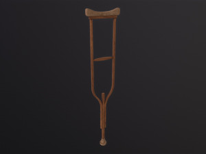 Crutches 3D-Modell