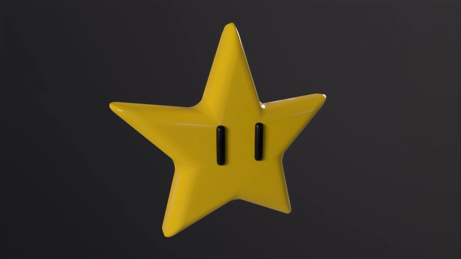 Mario Star 3D Model .c4d .max .obj .3ds .fbx .stl .blend 