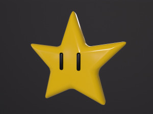Mario Star 3D Model