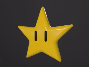 Mario Star 3D Model