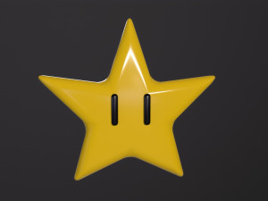 Mario Star 3D Model