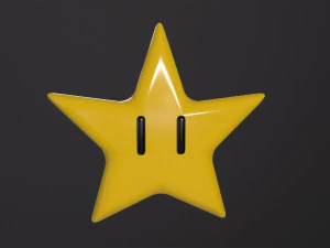 Mario Star 3D Model