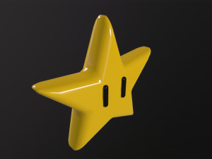 Mario Star 3D Model