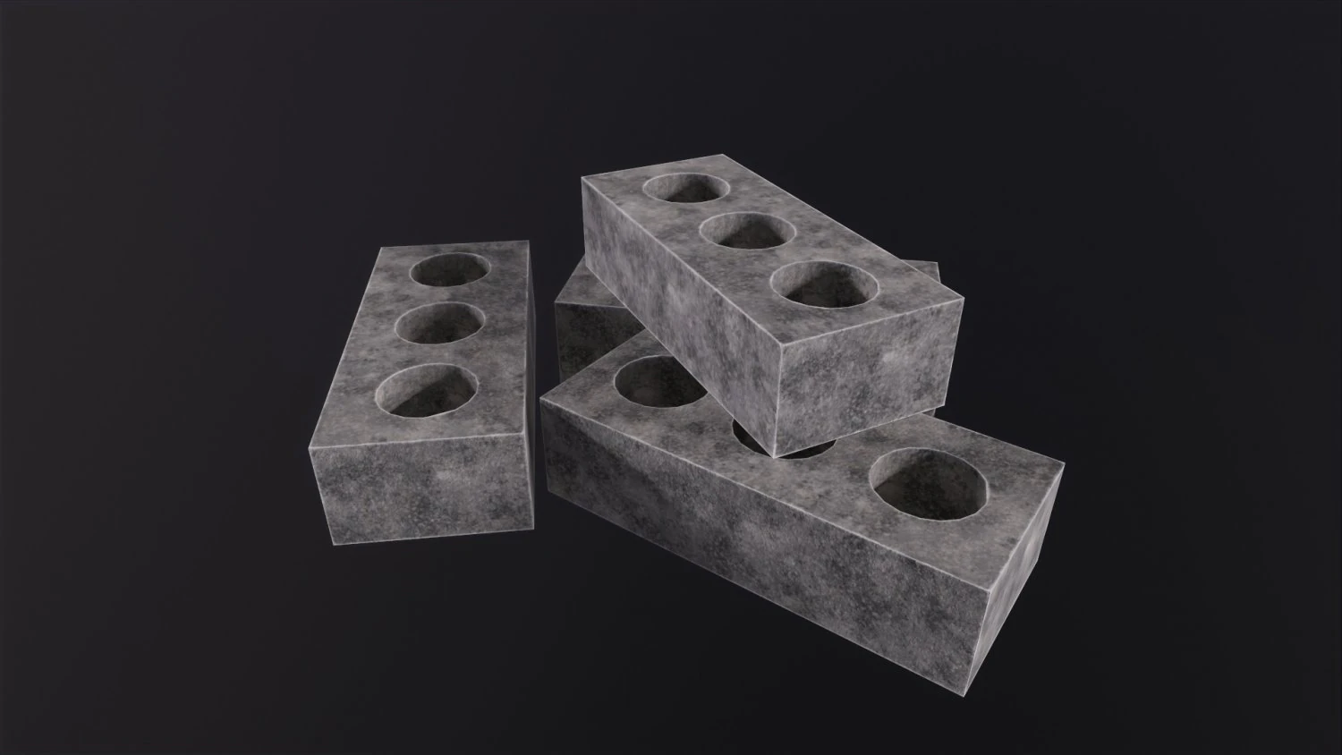 Tijolos Modelo 3D .c4d .max .obj .3ds .fbx .stl .blend 