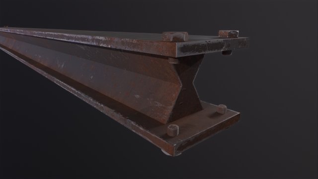 Metal beam Factory 3D Model .c4d .max .obj .3ds .fbx .stl .blend 
