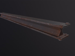 Metal beam Factory 3D Model