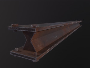 Metal beam Factory 3D Model
