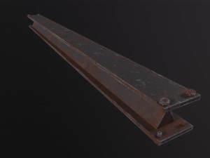 Metal beam Factory 3D Model