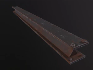 Metal beam Factory 3D Model