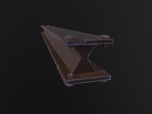 Metal beam Factory 3D Model
