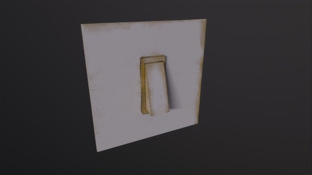 Old Light Switch Model 3D .c4d .max .obj .3ds .fbx .stl .blend 