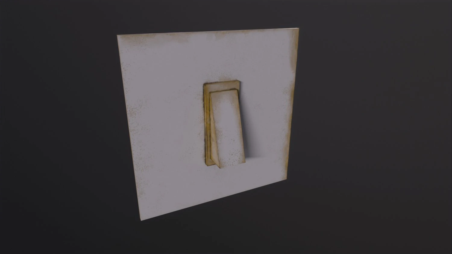 Old Light Switch 3D Model .c4d .max .obj .3ds .fbx .stl .blend 