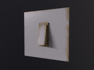 Old Light Switch Model 3D