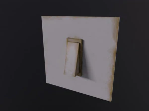 Old Light Switch 3D Model