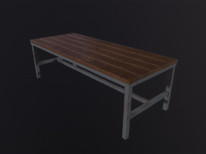 Wooden Table 3D Модель
