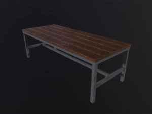 Houten tafel 3D Model