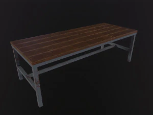 Wooden Table 3D Model