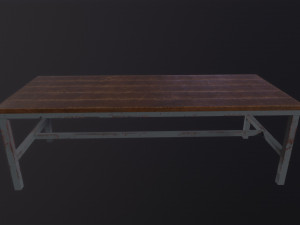 Wooden Table 3D मॉडल