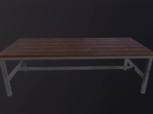 Wooden Table 3D Model