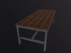 Wooden Table 3D Model