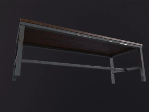 Wooden Table 3D Model