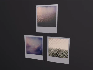 Polaroid Photos 3D Model