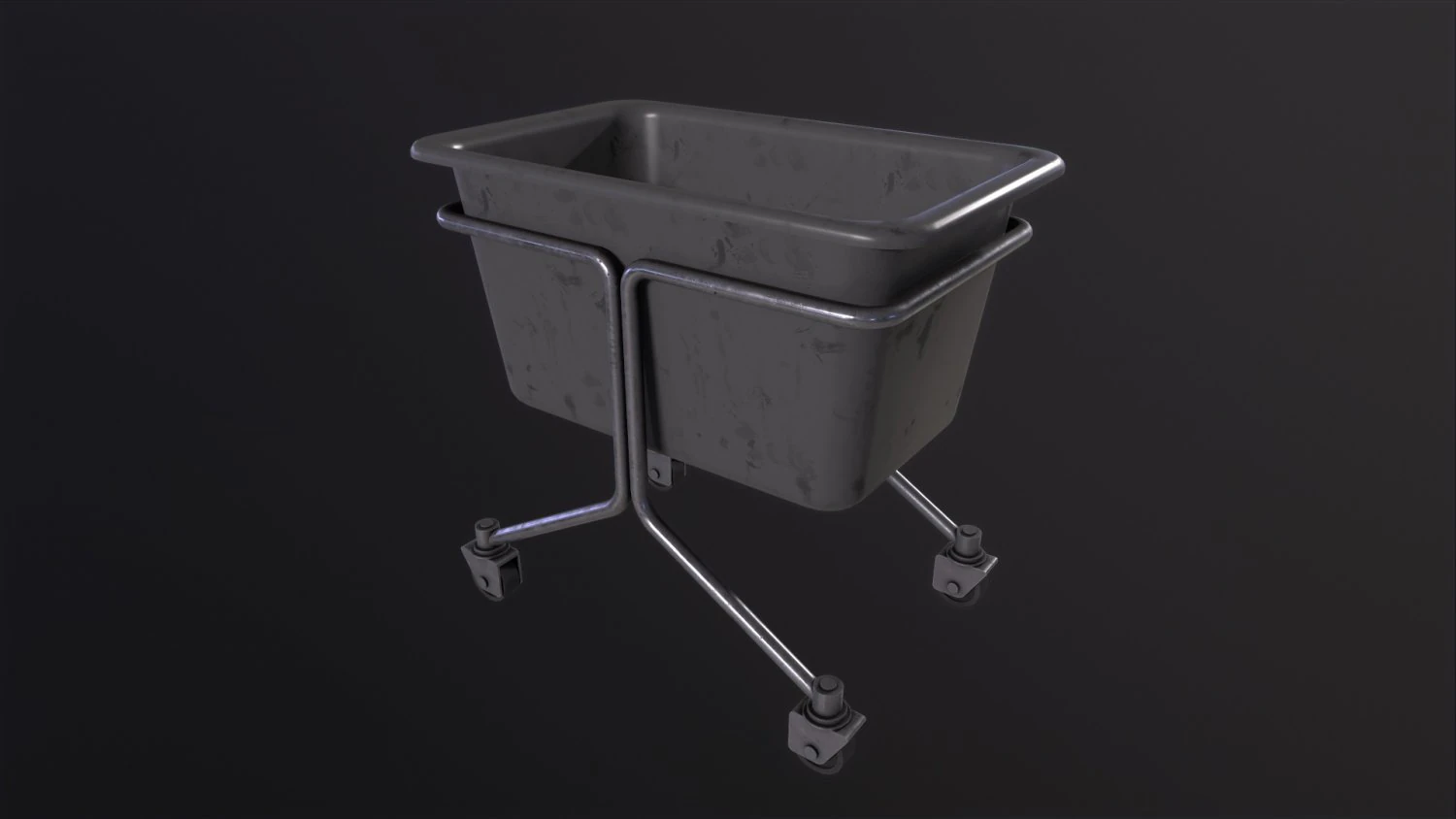 Laundry Cart 3D Model .c4d .max .obj .3ds .fbx .stl .blend 