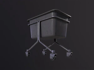 Laundry Cart 3D Model
