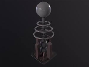 Tesla Coil Tower 3D Model