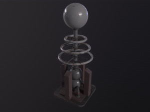 Tesla Coil Tower Modelo 3D