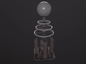 Tesla Coil Tower 3D Model