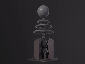 Tesla Coil Tower 3D Model