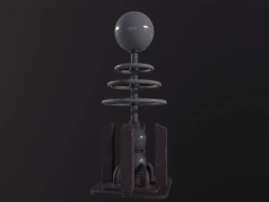 Tesla Coil Tower 3D Model
