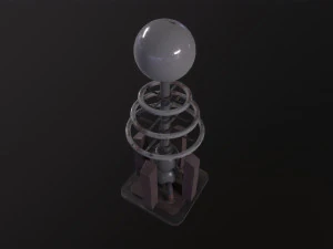 Tesla Coil Tower 3D Model
