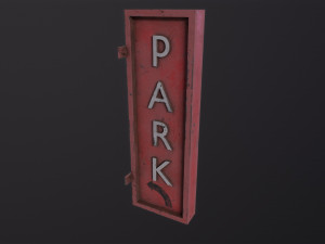 Parking sign 3D Model