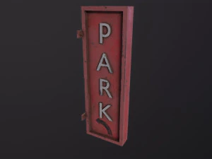 Sinal de estacionamento Modelo 3D