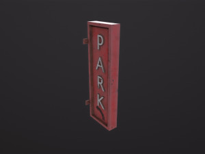 Parking sign 3D Model