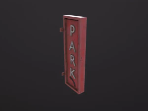 Tanda parkir Model 3D