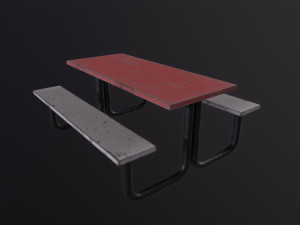Picnic Table 3D Model