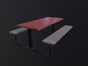 Picnic Table 3D Model