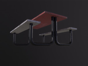 Picnic Table 3D Model