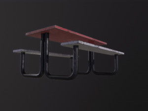 Picnic Table 3D Model