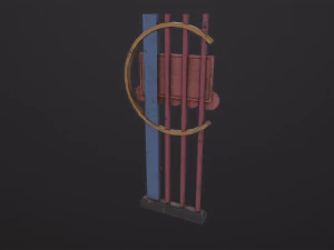 Rust Classic American Motel signboard 3D Model