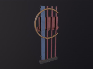 Rust Classic American Motel signboard Modelo 3D
