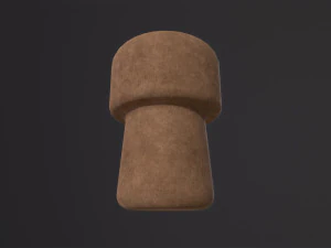 Champagne Cork 3D Model