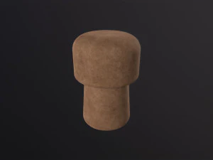 Champagne Cork 3D Model