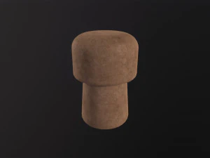 Champagne Cork 3D Model