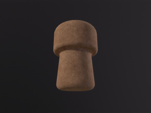 Champagne Cork 3D Model