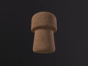 Champagne Cork 3D Model